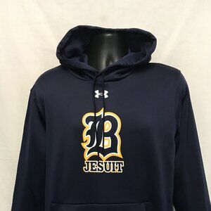 Under Armour Men's Loose Fit Fleece Pullover Hoodie Navy Blue LG Long Sleeve